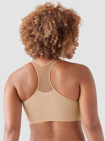 True Everybody by True & Co Women's Wide Strap Racerback Mesh Bralette in Kuwait