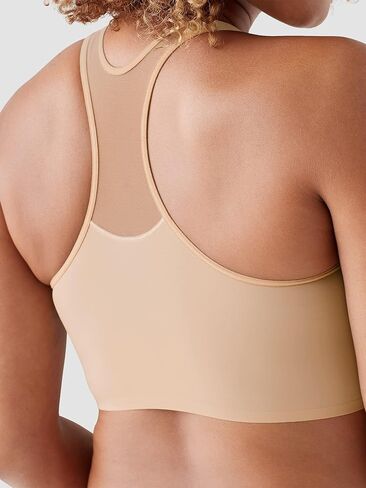 True Everybody by True & Co Women's Wide Strap Racerback Mesh Bralette in Kuwait