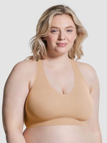 True Everybody by True & Co Women's Wide Strap Racerback Mesh Bralette in Kuwait