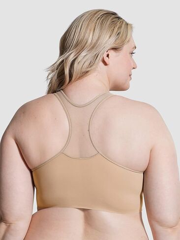 True Everybody by True & Co Women's Wide Strap Racerback Mesh Bralette in Kuwait