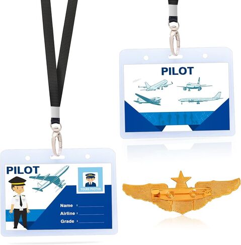 Yewong Airline Pilot Captain Hat الطيار زي ملحق مع نظارات شمسية Captain Halloween Party Cosplay Supply in Kuwait