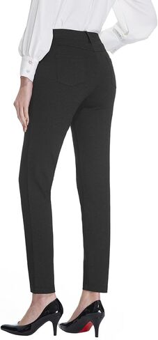 تاباتا سروال فستان نسائي قابل للتمدد مقاس 26 بوصة/28 بوصة/30 بوصة سروال عمل مع 4 جيوب بنطلون قصير صغير الحجم للمكتب كاجوال للعمل in Kuwait