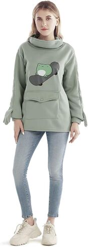 RGOSME Frog Hoodie Teen Girls Cute Oversized Graphic Hoodies Women Sweatshirt Cosplay Costume Pullover Tops in Kuwait