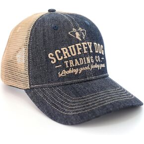 SCRUFFY DOG Premium Adjustable Trucker Hats for Men and Women - Vintage Snapback Trucker Hat for Hikers and Bikers