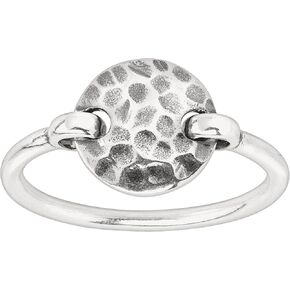 Silpada 'Seychelles' Hammered Disc Floater Ring in Sterling Silver in Saudi Arabia