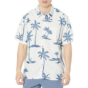 Quiksilver Men's Sea Breezer Button Up Floral Collared Shirt in Kuwait