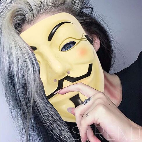 4packs Ayaoch V for Vendetta Guy Mask Halloween Cosplay Masquerade Prop Bar Party Masks للجنسين in Kuwait
