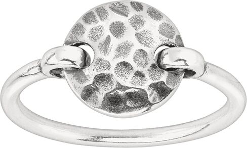 Silpada 'Seychelles' Hammered Disc Floater Ring in Sterling Silver in Saudi Arabia