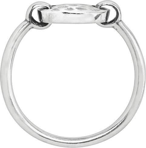 Silpada 'Seychelles' Hammered Disc Floater Ring in Sterling Silver in Saudi Arabia