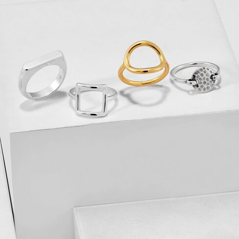 Silpada 'Seychelles' Hammered Disc Floater Ring in Sterling Silver in Saudi Arabia