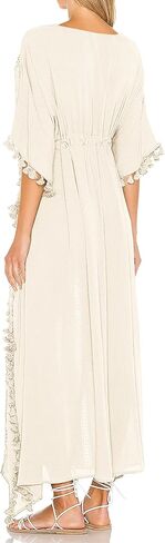 بلوفر Jumppmile نسائي طويل طويل من الشيفون برباط لملابس الشاطئ لملابس السباحة in Kuwait