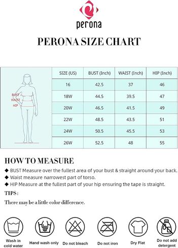 PERONA Women's Swimdress Plus Size Swimwear One Piece Swimsuit Floral Print Bathing Suit in Kuwait