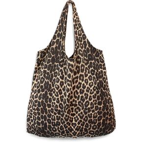 Heesch ليوبارد حمل حقيبة الفهد طباعة المتشرد حقيبة كبيرة حقيبة كتف حقيبة يد المرأة حقيبة تسوق من القماش النسيج حمل المحفظة in Kuwait