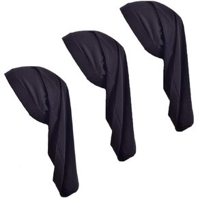 Unisex Spandex Braids & Dreadlocks Cap 3 Packed,Jumbo Satin Night Sleep Bonnet Hair Covers for Men Women