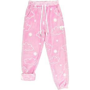 سراويل FINIZO النسائية ذات الحجم الكبير للشتاء مبطنة بصوف الشيربا، سراويل رياضية للركض in Kuwait