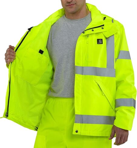 Carhartt Men's Big & Tall High Visibility Class 3 Waterproof Jacket in Saudi Arabia