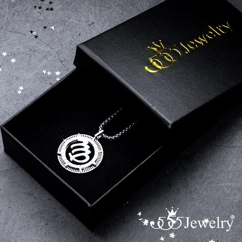 555Jewelry Stainless Steel Horoscope Zodiac Sign Necklace Pendant for Men & Women ‎ in Kuwait
