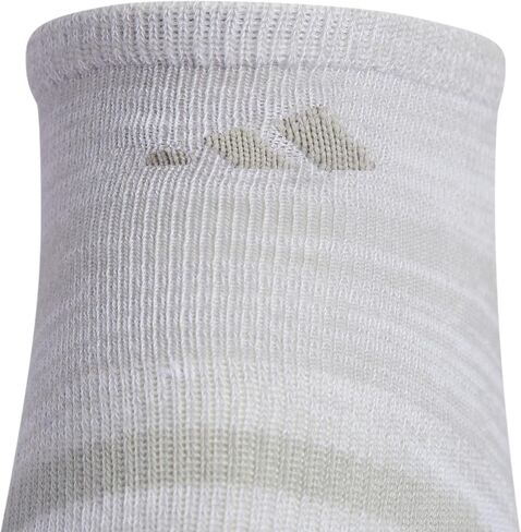 adidas Men's Superlite No Show Socks with Arch Compression (6-Pair), White/Wonder Silver/Onix Grey, Large in Saudi Arabia