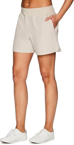 RBX Active Women's Relaxed Fit Breathable Ventilated Stretch Woven Athletic Walking Short with Pockets in Saudi Arabia
