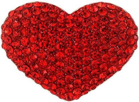 EMEGCY Heart Brooches for Women Girls Rhinestone Brooches Heart Lapel Pins Jewelry Gifts for Her in Kuwait