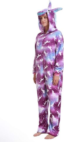 Unisex Unicorn Costumes Pyjamas, Adult Women Men Animal Cosplay Onesie in Kuwait