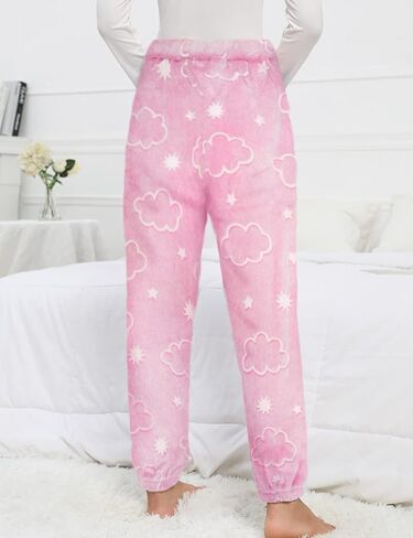 سراويل FINIZO النسائية ذات الحجم الكبير للشتاء مبطنة بصوف الشيربا، سراويل رياضية للركض in Kuwait