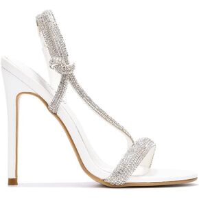 Women Rhinestone Stiletto high heel sandals-Marble By Cape Robbin
