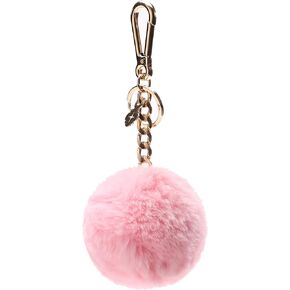 إكسسوارات سلسلة مفاتيح Miss fong Pom Pom للنساء، حقيبة ساحرة من الفرو على شكل كرة منتفخة in Kuwait