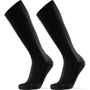 DANISH ENDURANCE 2 Pack Graduated Compression Socks, 21-26mmHg, for Women & Men
