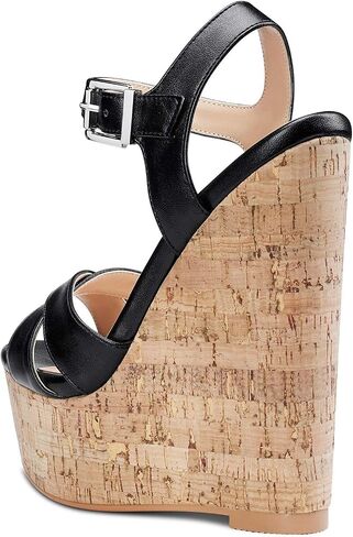 Castamere إمرأة عالية الكعب منصة إسفين كعب الصنادل Slingback مثير الكاحل حزام المفتوحة تو 16 سنتيمتر الكعوب in Kuwait