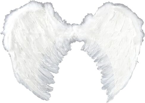 Touch of Nature® - Adult Angel Wings - 22" by 22" - Feather Wings - White Angel Wings - Costume Accessories in Saudi Arabia