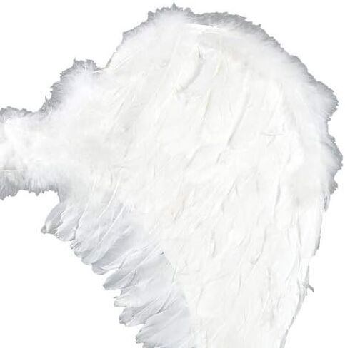 Touch of Nature® - Adult Angel Wings - 22" by 22" - Feather Wings - White Angel Wings - Costume Accessories in Saudi Arabia
