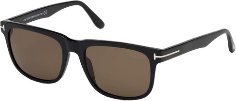 Tom Ford FT0775 01H Shiny Black Stephenson Square Sunglasses Polarised Lens Cat in Saudi Arabia
