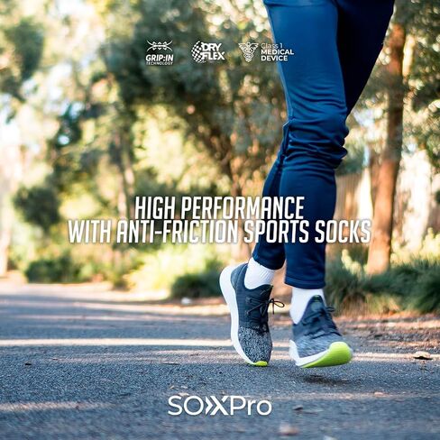 جوارب SOXPro الكلاسيكية ذات قبضة مثالية لكرة القدم، جوارب مضادة للانزلاق للجري الرجبي والرياضات الأخرى. جيركسبرو سبورتس إيطاليا! in Saudi Arabia