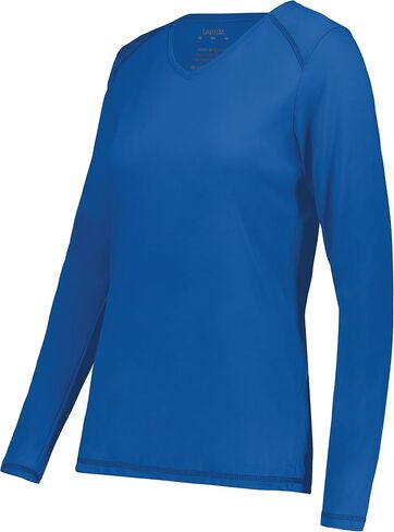 تي شيرت Augusta Sportswear للسيدات بأكمام طويلة مصنوع من البوليستر فائق النعومة in Kuwait