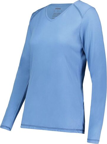 تي شيرت Augusta Sportswear للسيدات بأكمام طويلة مصنوع من البوليستر فائق النعومة in Kuwait
