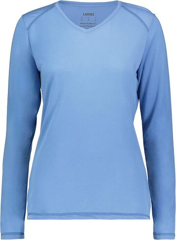 تي شيرت Augusta Sportswear للسيدات بأكمام طويلة مصنوع من البوليستر فائق النعومة in Kuwait