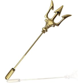 Trident Lapel Pin for Men 丨Clothing Accessories for Suit Sweater Overcoat 丨Gift for Father and Husband in Saudi Arabia