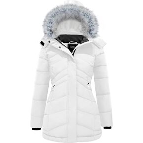 ZSHOW Women's Winter Coat Waterproof Warm Puffer Jacket Long Parka with Faux Fur Detachable Hood