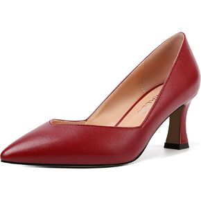 حذاء نسائي NUMALEO بمقدمة مدببة مثير سهل الارتداء للحفلات الصلبة بكعب متوسط ​​2.5 بوصة in Kuwait