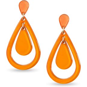 ZENZII Acrylic Resin Teardrop Cutout Earrings for Women
