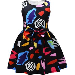 LEMONBABY Princess Girls Unicorn Pony Casual Fancy Birthday Party Dress