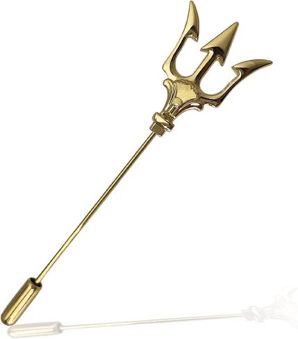 Trident Lapel Pin for Men 丨Clothing Accessories for Suit Sweater Overcoat 丨Gift for Father and Husband in Saudi Arabia