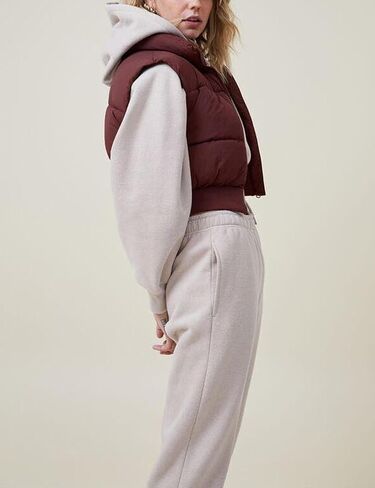 Dqbeng Puffer Vest Women Zip Up Stand Collar Sleeveless Outerwear Cropped Puffer Vest Padded Gilet in Kuwait