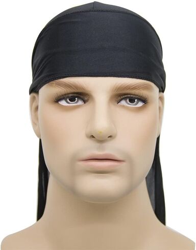 TEAMAET 6 Pieces Silky Durags for Women,Men Satin Durag 6 Colors Doorag Headscarf,beanies, woman durags in Saudi Arabia