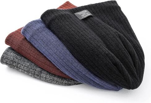 قبعة شتوية للرجال من Onvavient قبعة شتوية دافئة للرجال والنساء والأولاد قبعة محبوكة مع بطانة ناعمة in Kuwait