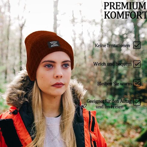 قبعة شتوية للرجال من Onvavient قبعة شتوية دافئة للرجال والنساء والأولاد قبعة محبوكة مع بطانة ناعمة in Kuwait