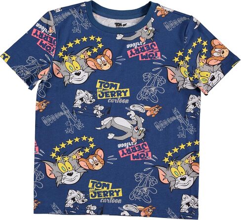 قمصان Tom & Jerry Battle للأولاد - قطعتان من تي شيرتات Tom and Jerry الكرتونية - جميعها ورسومات in Kuwait