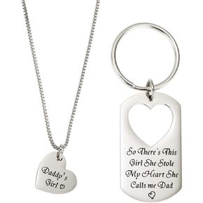 Nanafast Mother Daughter Necklaces Stainless Steel Matching Heart Necklace Set Mother’s Day Christmas Valentines Gifts for Dad Mom and Daughter
