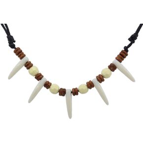 Scddboy Jungle Necklace Caveman Tooth Bone Necklace in Saudi Arabia